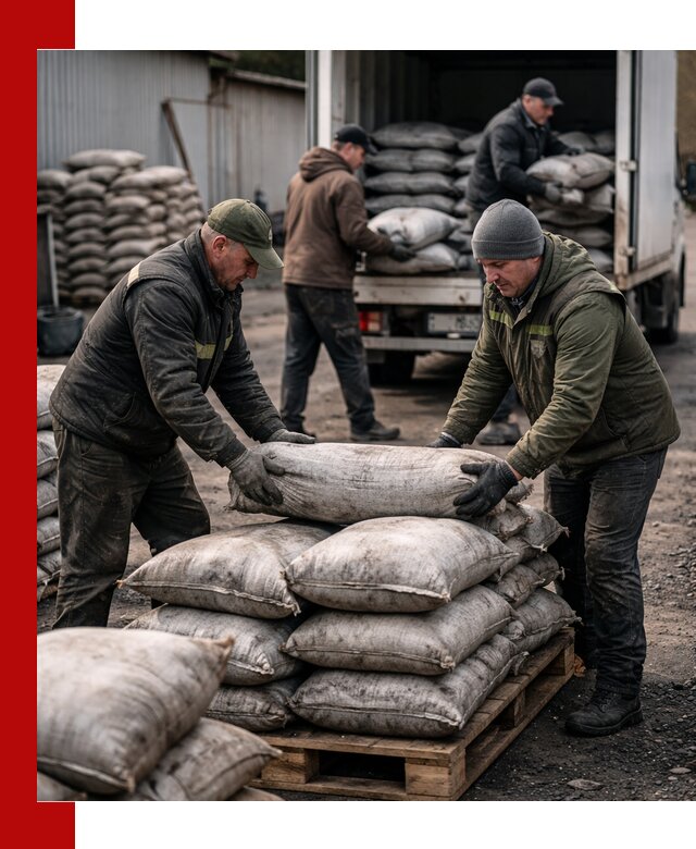 Доставка угля в мешках по выгодным ценам в Новочеркасске