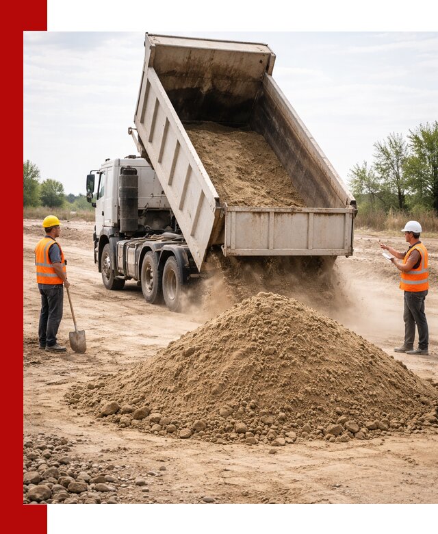 Доставка самосвалом 15 кубов в Новочеркасске за город и по городу