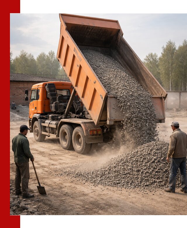 Доставка самосвалом 20 м3 в Новочеркасске быстро и надежно