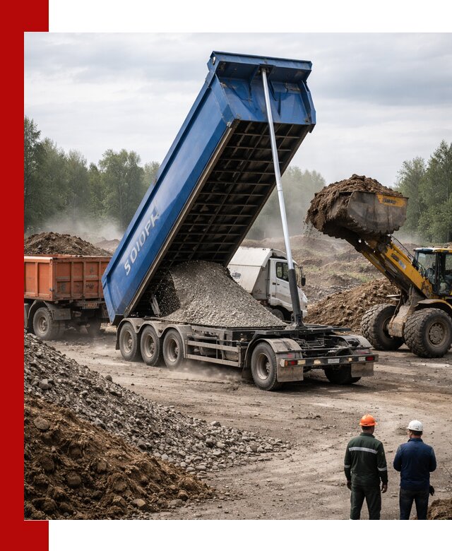 Аренда тонар 40 тонн в Новочеркасске с доставкой материалов