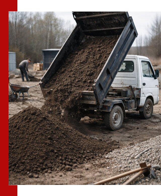 Аренда минисамосвала в Новочеркасске для доставки сыпучих материалов