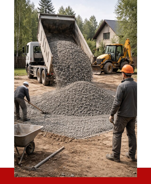 Отсыпка участка щебнем в Новочеркасске от 6652 р. ПРОНЕРУДНвч