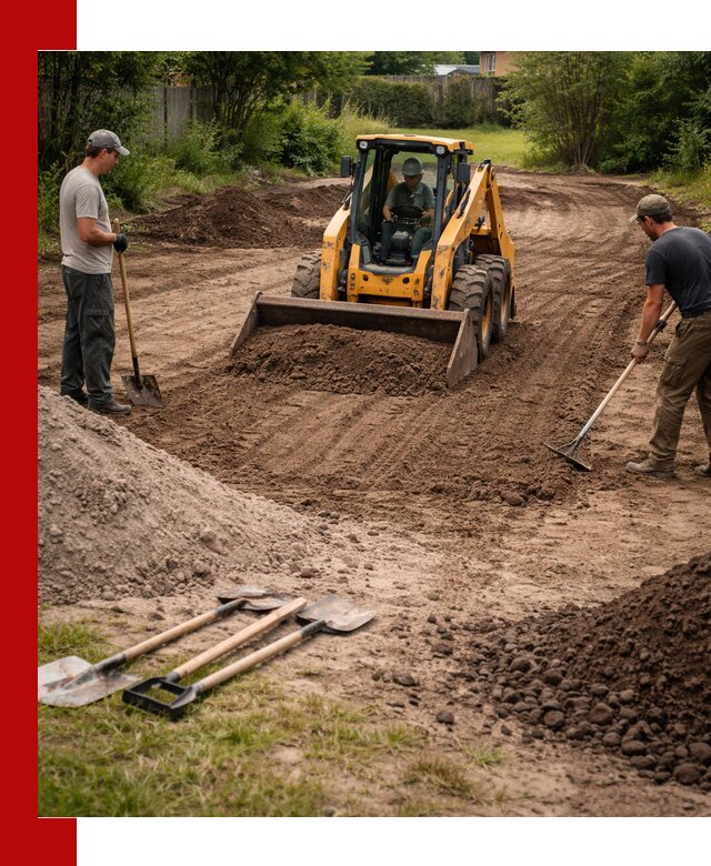 Планировка участка грунтом с вывозом и доставкой в Новочеркасске