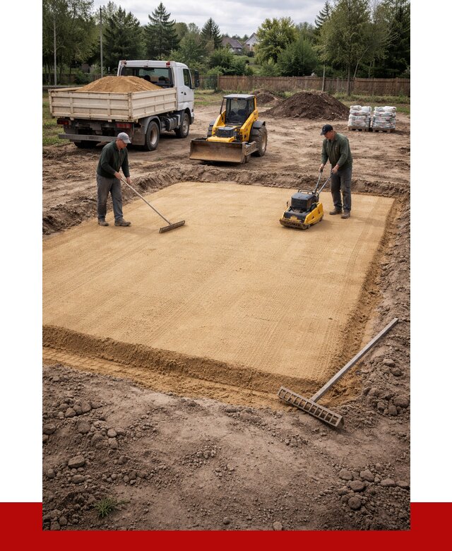 Устройство песчаной подушки в Новочеркасске от 4605 р. ПРОНЕРУДНвч