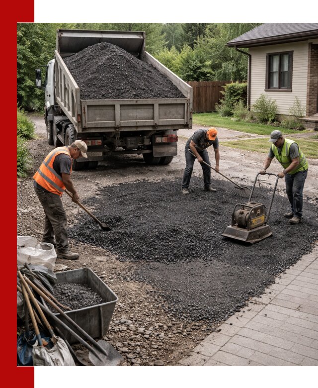 Асфальтовая крошка для двора с доставкой в Новочеркасске